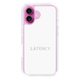 スリムプロテクションケース［ LATENCY - Logotype - White ］