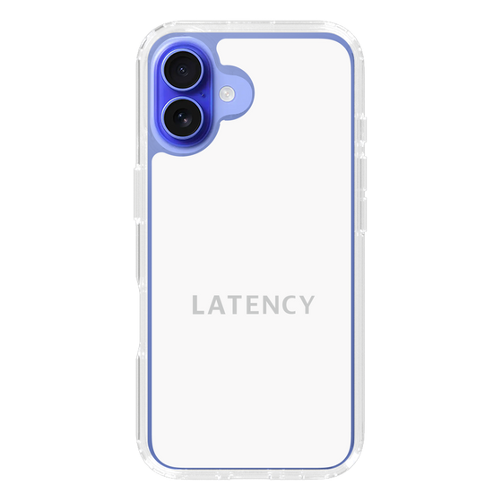 スリムプロテクションケース［ LATENCY - Logotype - White ］
