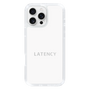スリムプロテクションケース［ LATENCY - Logotype - White ］