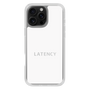 スリムプロテクションケース［ LATENCY - Logotype - White ］