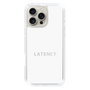 スリムプロテクションケース［ LATENCY - Logotype - White ］