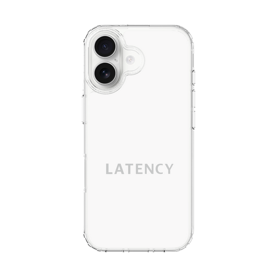 スリムプロテクションケース［ LATENCY - Logotype - White ］