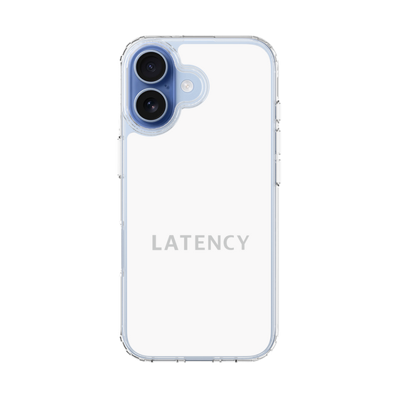 スリムプロテクションケース［ LATENCY - Logotype - White ］