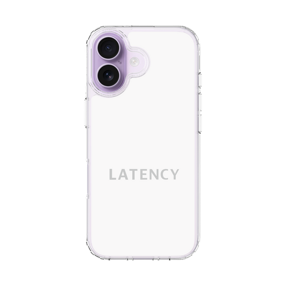 スリムプロテクションケース［ LATENCY - Logotype - White ］