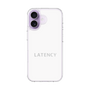 スリムプロテクションケース［ LATENCY - Logotype - White ］