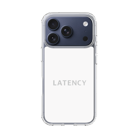 スリムプロテクションケース［ LATENCY - Logotype - White ］
