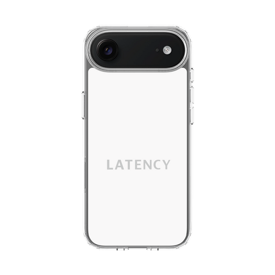 スリムプロテクションケース［ LATENCY - Logotype - White ］