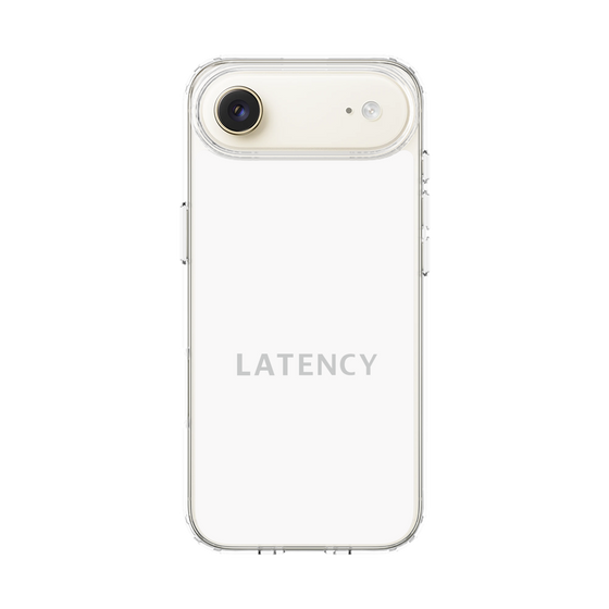 スリムプロテクションケース［ LATENCY - Logotype - White ］