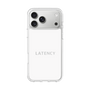 スリムプロテクションケース［ LATENCY - Logotype - White ］