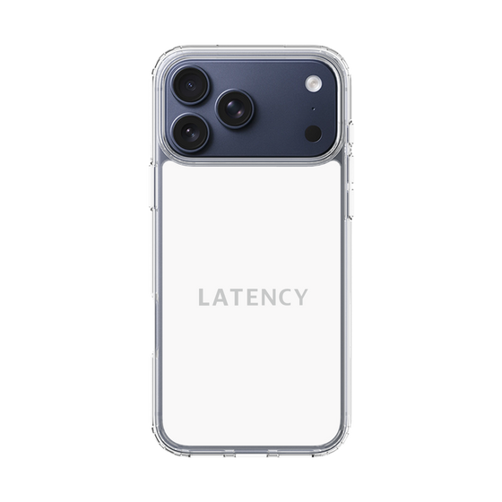スリムプロテクションケース［ LATENCY - Logotype - White ］