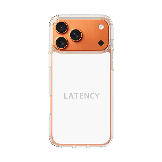 スリムプロテクションケース［ LATENCY - Logotype - White ］