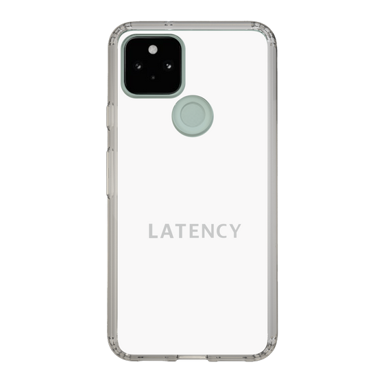 スリムプロテクションケース［ LATENCY - Logotype - White ］