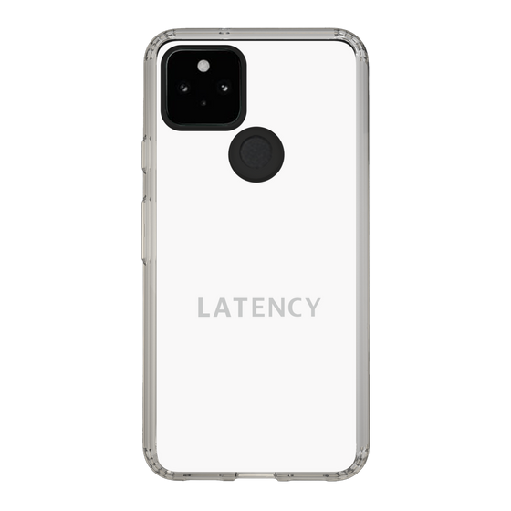 スリムプロテクションケース［ LATENCY - Logotype - White ］