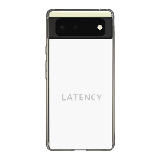 スリムプロテクションケース［ LATENCY - Logotype - White ］
