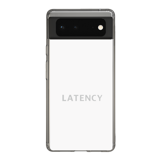 スリムプロテクションケース［ LATENCY - Logotype - White ］