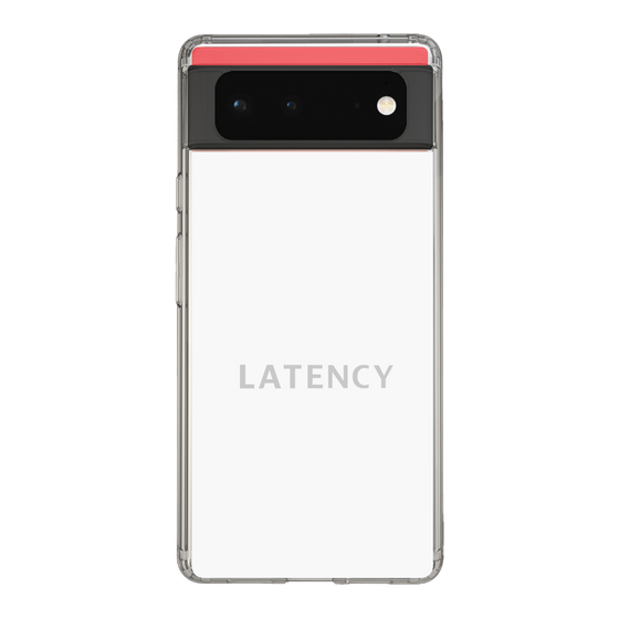 スリムプロテクションケース［ LATENCY - Logotype - White ］