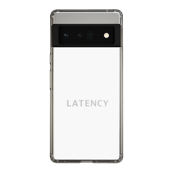 スリムプロテクションケース［ LATENCY - Logotype - White ］