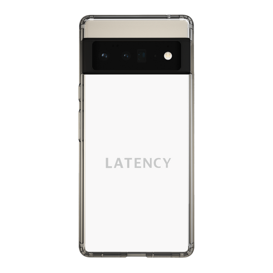 スリムプロテクションケース［ LATENCY - Logotype - White ］