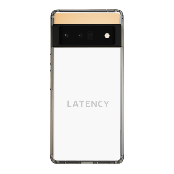 スリムプロテクションケース［ LATENCY - Logotype - White ］