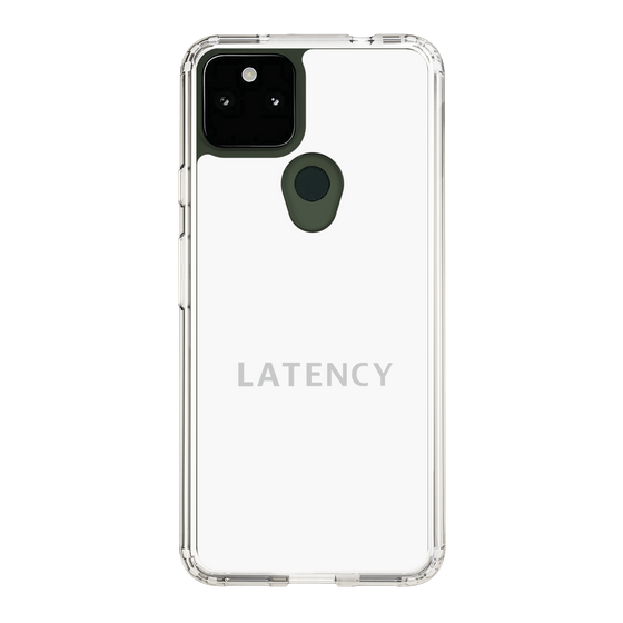 スリムプロテクションケース［ LATENCY - Logotype - White ］