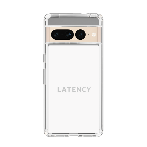 スリムプロテクションケース［ LATENCY - Logotype - White ］