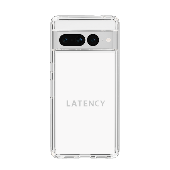 スリムプロテクションケース［ LATENCY - Logotype - White ］