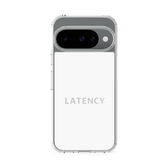 スリムプロテクションケース［ LATENCY - Logotype - White ］