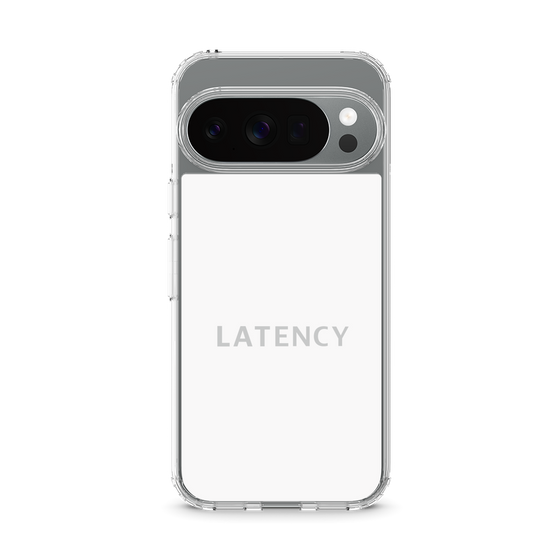 スリムプロテクションケース［ LATENCY - Logotype - White ］