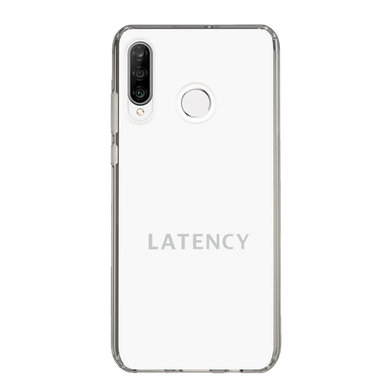 スリムプロテクションケース［ LATENCY - Logotype - White ］