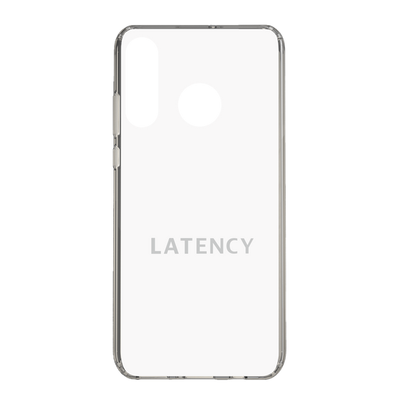 スリムプロテクションケース［ LATENCY - Logotype - White ］