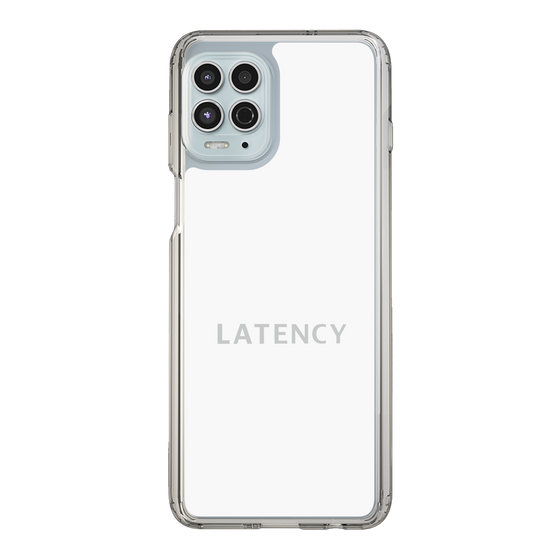 スリムプロテクションケース［ LATENCY - Logotype - White ］