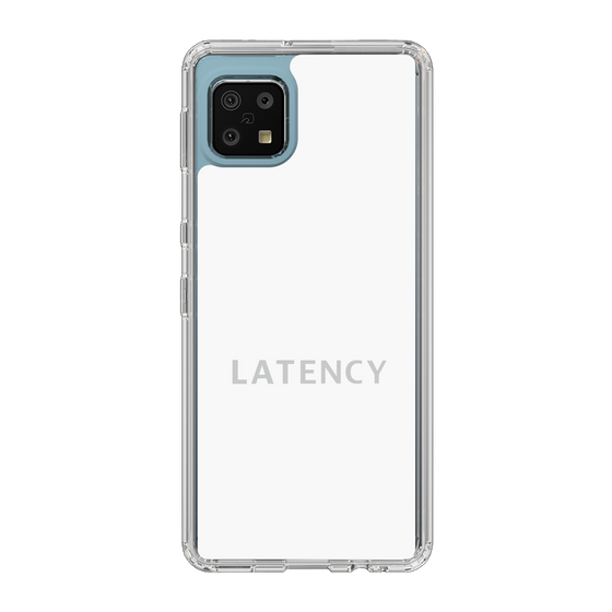 スリムプロテクションケース［ LATENCY - Logotype - White ］