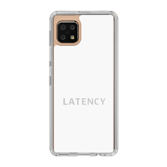 スリムプロテクションケース［ LATENCY - Logotype - White ］