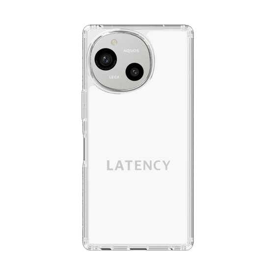 スリムプロテクションケース［ LATENCY - Logotype - White ］