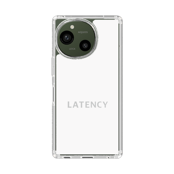 スリムプロテクションケース［ LATENCY - Logotype - White ］