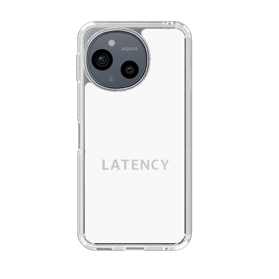 スリムプロテクションケース［ LATENCY - Logotype - White ］