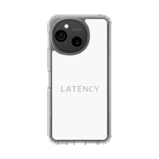 スリムプロテクションケース［ LATENCY - Logotype - White ］