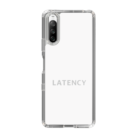 スリムプロテクションケース［ LATENCY - Logotype - White ］