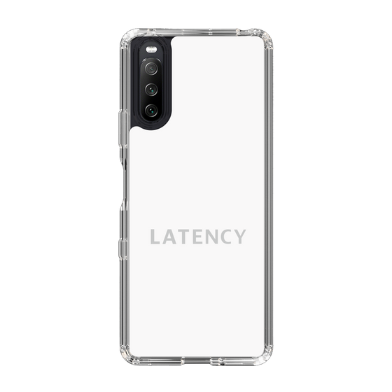 スリムプロテクションケース［ LATENCY - Logotype - White ］
