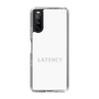 スリムプロテクションケース［ LATENCY - Logotype - White ］
