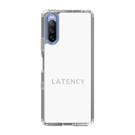 スリムプロテクションケース［ LATENCY - Logotype - White ］