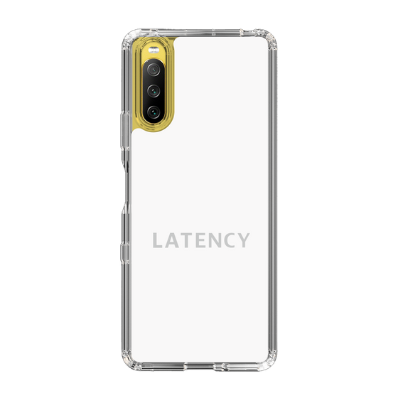 スリムプロテクションケース［ LATENCY - Logotype - White ］