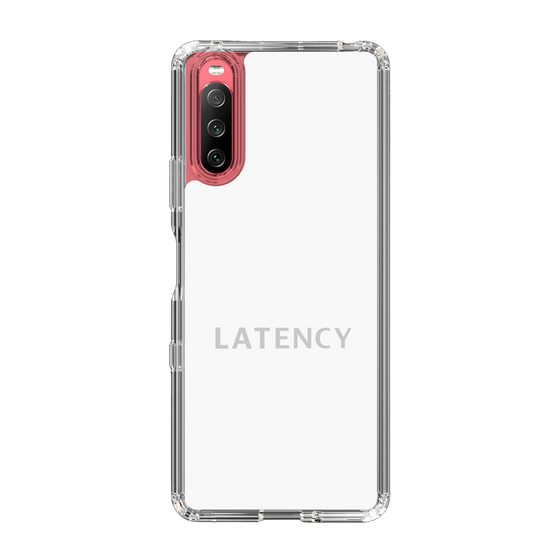 スリムプロテクションケース［ LATENCY - Logotype - White ］