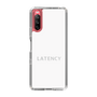 スリムプロテクションケース［ LATENCY - Logotype - White ］