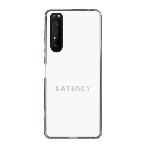 スリムプロテクションケース［ LATENCY - Logotype - White ］