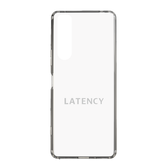 スリムプロテクションケース［ LATENCY - Logotype - White ］