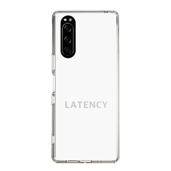 スリムプロテクションケース［ LATENCY - Logotype - White ］