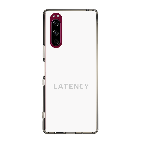 スリムプロテクションケース［ LATENCY - Logotype - White ］