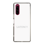 スリムプロテクションケース［ LATENCY - Logotype - White ］