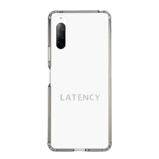 スリムプロテクションケース［ LATENCY - Logotype - White ］